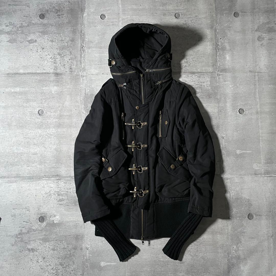 y2k opium ファイャーマンジャケット 超絶ギミック 重厚感 パンク 平成