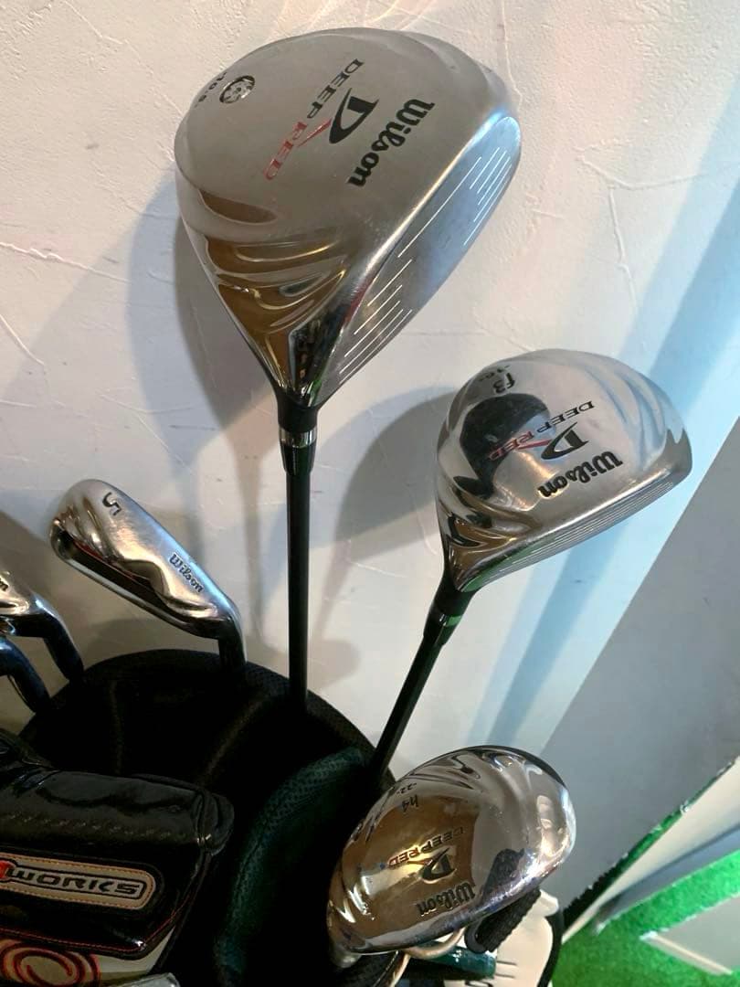 豪華　良品　ウィルソン　ゴルフクラブ フルセット　バッグ／アダバット