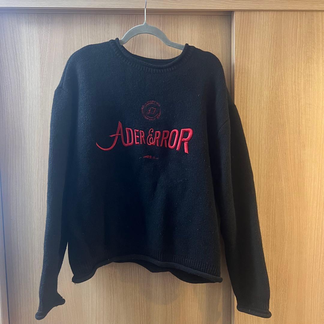 コムドットやまと着用　ADER ERROR ニット セーター 刺繍ロゴ付き