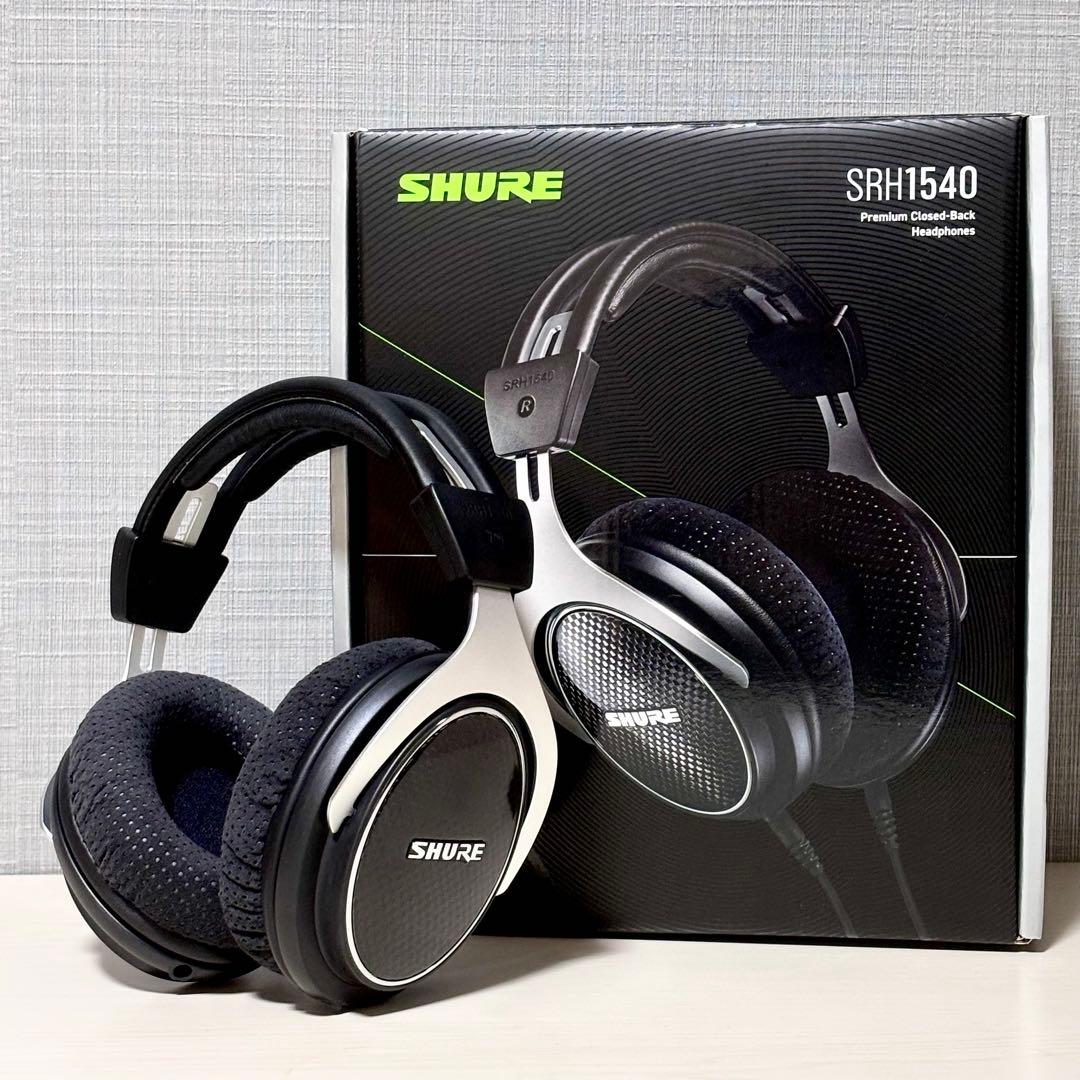 美品SHURE SRH1540 プレミアム・ スタジオ・ヘッドホン 新パッケージ