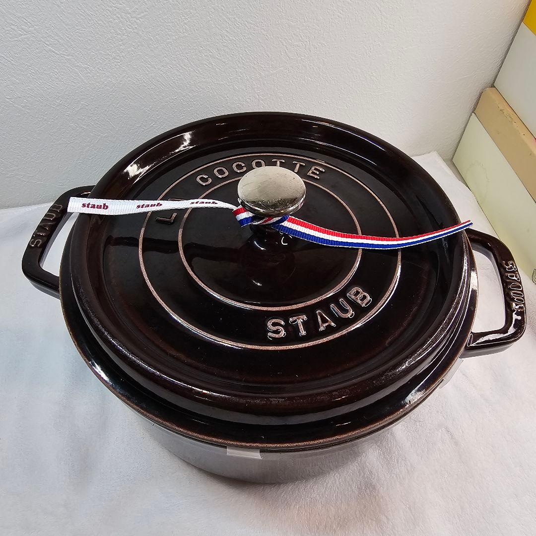 廃盤 Staub ストウブ 24cm パープル ナス オーベルジン