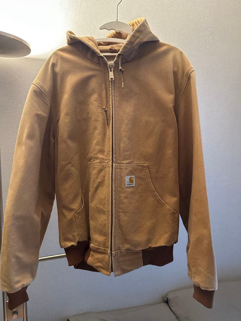 【みいみ】Carhartt ベージュ フード付きジャケット