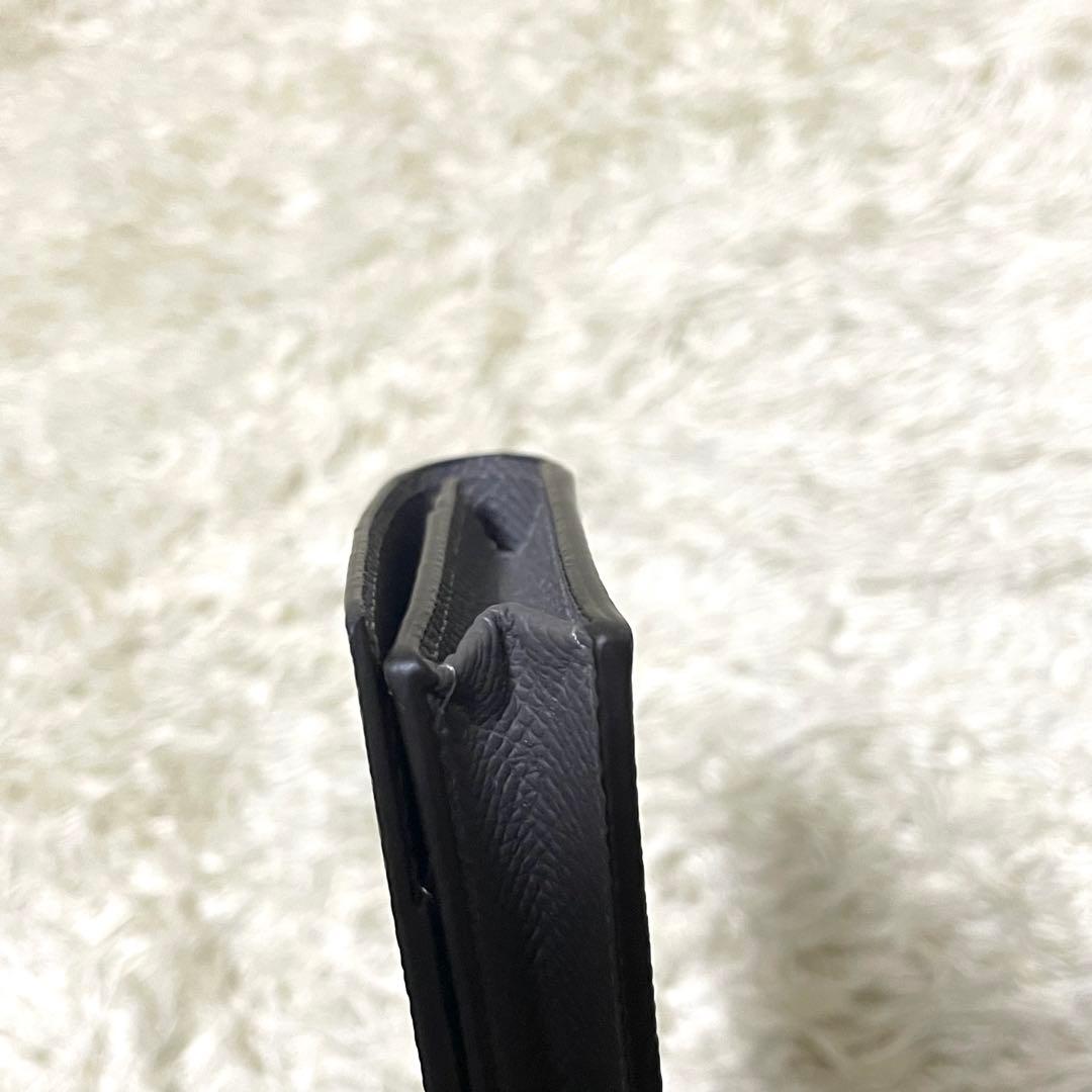 BONAVENTURA 【美品】名刺入れ　カードケース　レザー　チャコールグレー