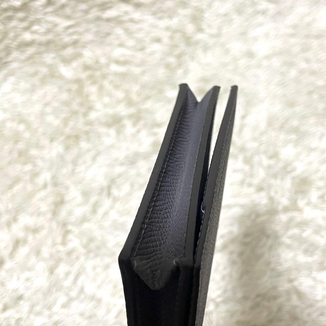 BONAVENTURA 【美品】名刺入れ　カードケース　レザー　チャコールグレー