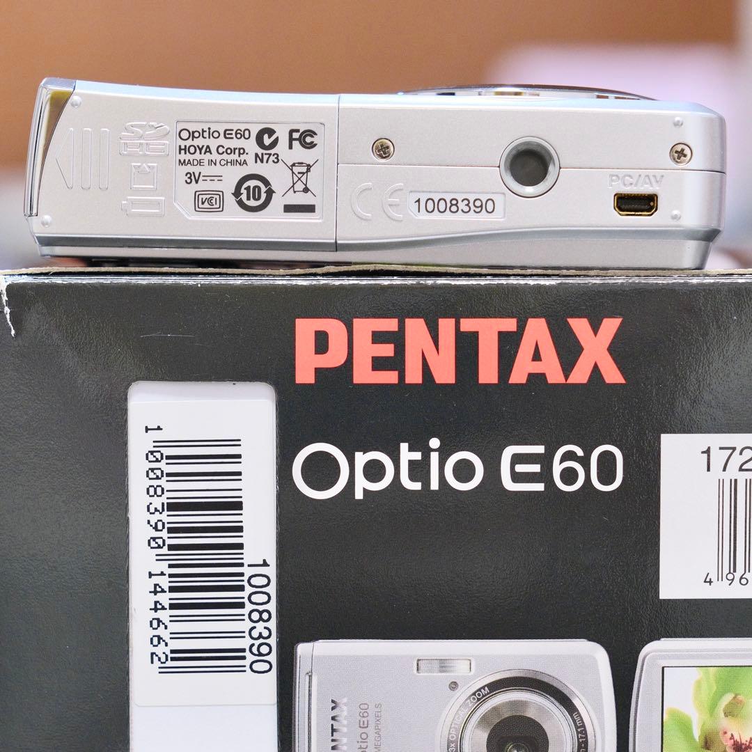 極美品 動作品 平成レトロ Y2K PENTAX Optio E60 箱付き