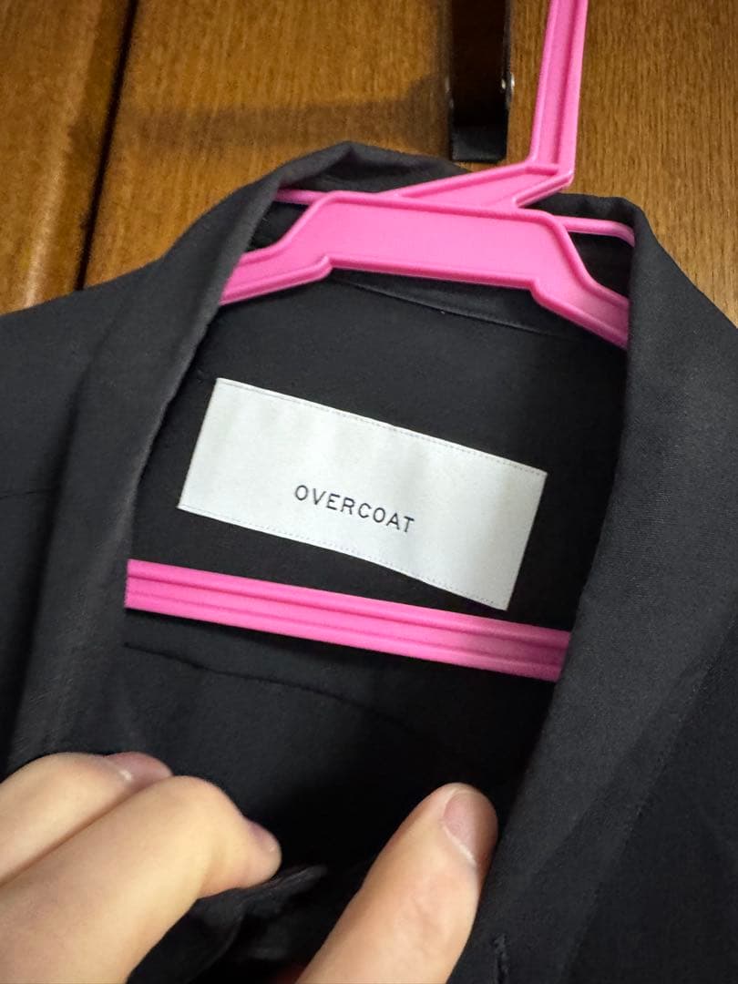 着用2回　OVERCOAT ブラック 長袖シャツ　サイズ2