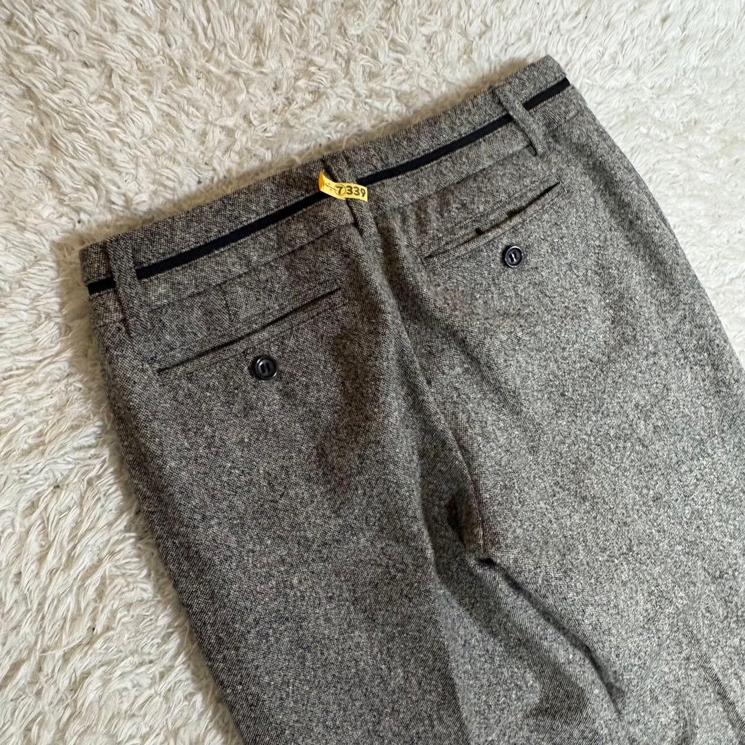 23区 カシミヤ アンゴラ混 セットアップパンツスーツ ツイード調