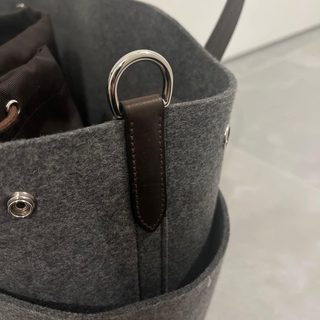 HERMÈS グレー トートバッグ