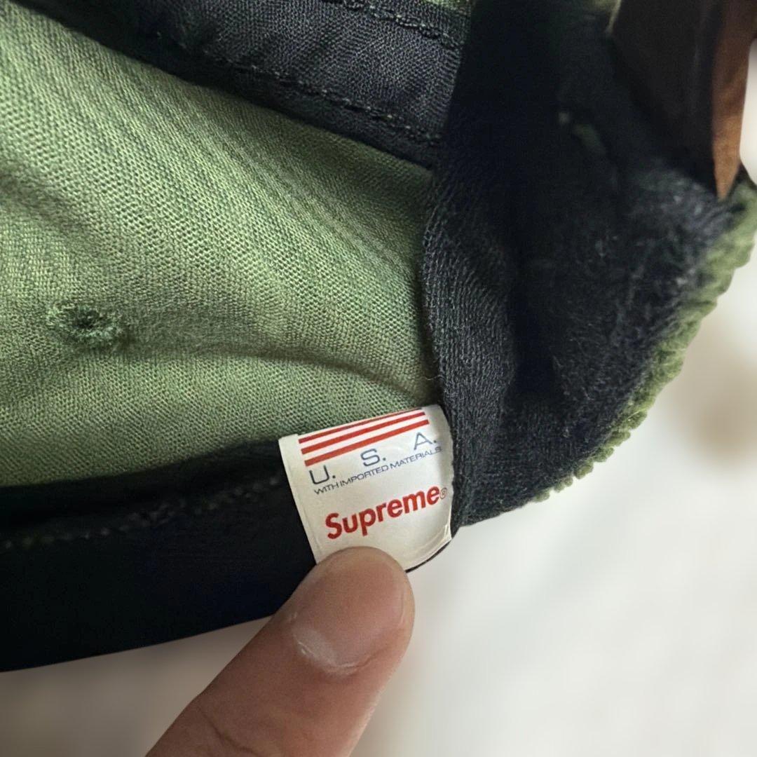 supremeキャップグリーン