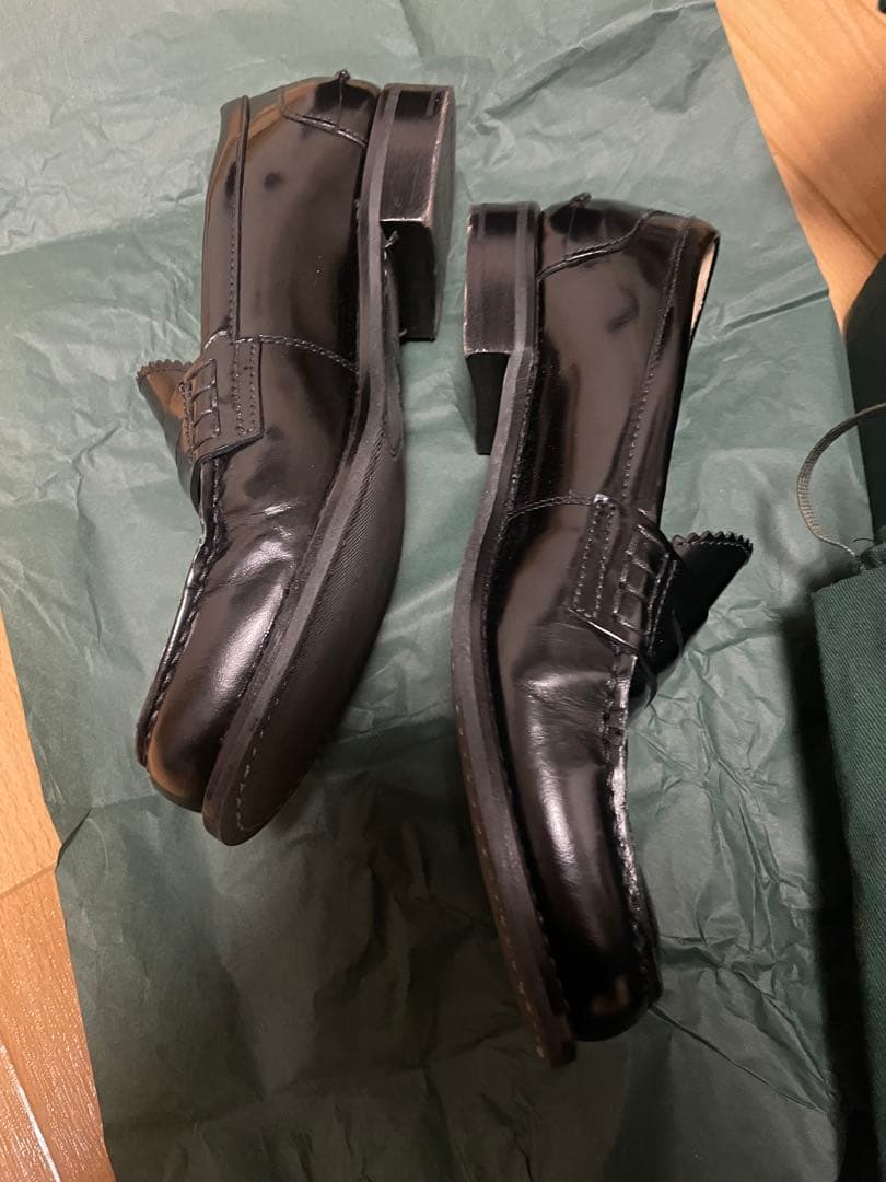 Church's イタリア製　ブラック レザー ローファー