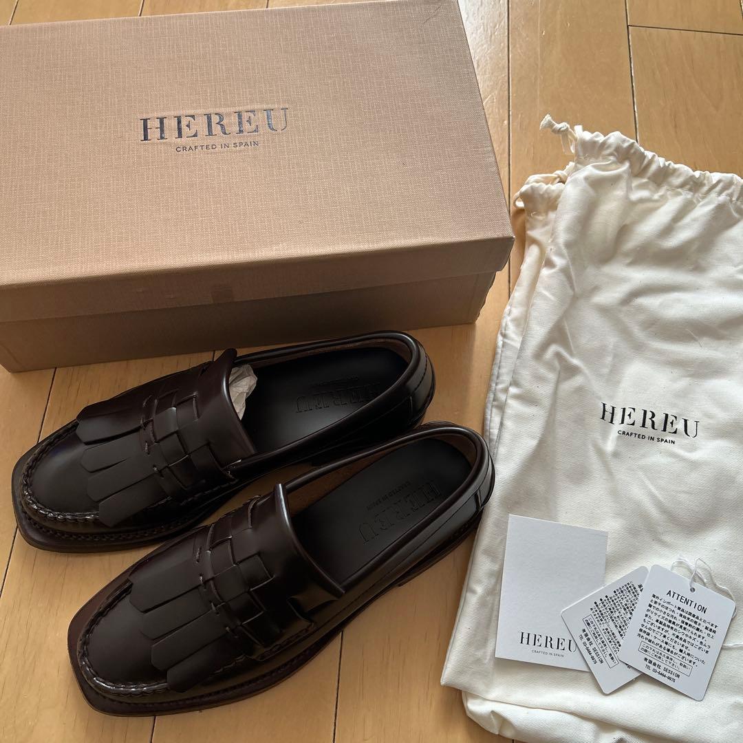 へリュー　ブラウンローファー　37