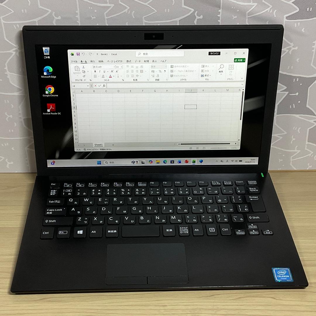美品・軽量・日本製＞VAIO Pro SSD搭載/11.6インチ/Office⑩