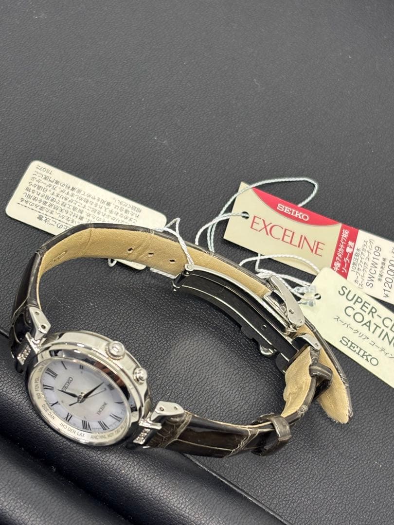 未使用極美品 稼働SEIKOドルチェ&エクセリーヌSWCW109 腕時計 上品