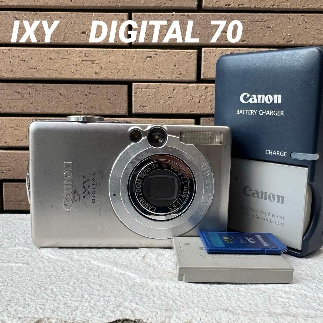 実写美⭕️良品【動作確認済】Canon　IXY　DIGITAL 70 PC1193