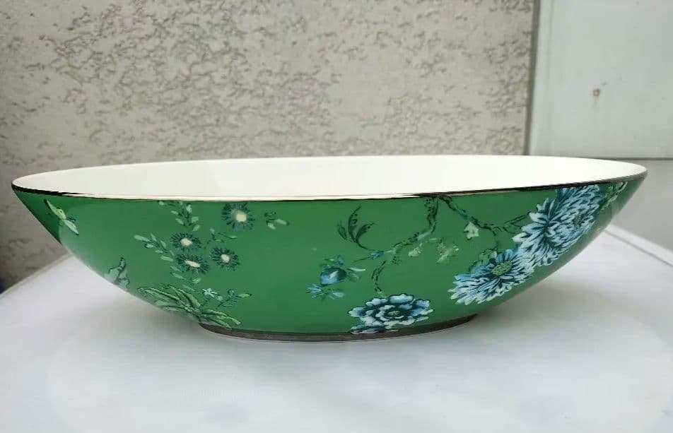 ウェッジウッド　 ジャスパーコンラン　シノワズリ　オーバルボウル