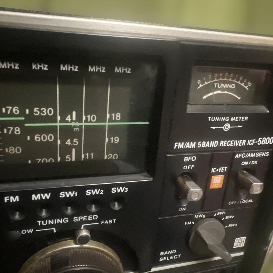 〖動作確認済〗SONY ICF-5800〖破損有〗