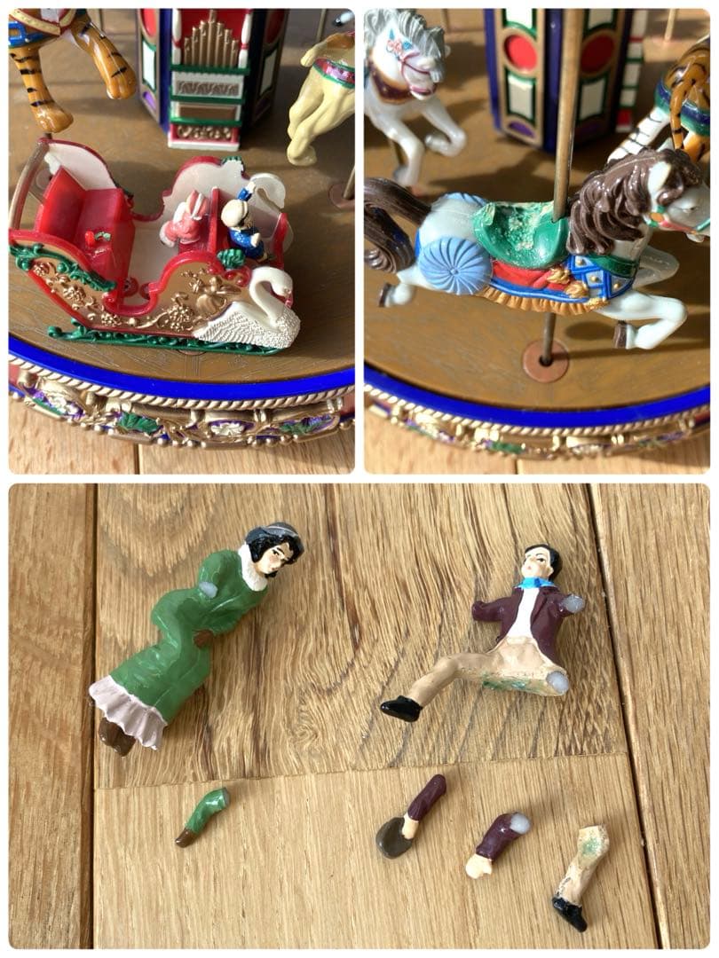 【訳あり】ミスタークリスマス メリーゴーランド カルーセル オルゴール