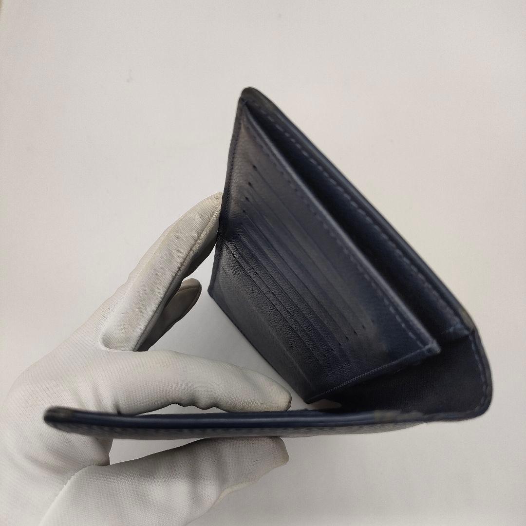 【現行品・RFID】ルイヴィトン タイガ ブラザ 2つ折長財布 ネイビー
