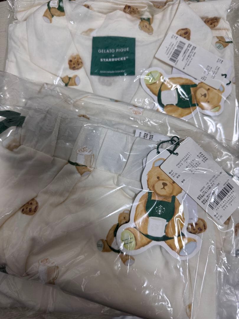 GELATO PIQUE STARBUCKS パジャマ上下セット