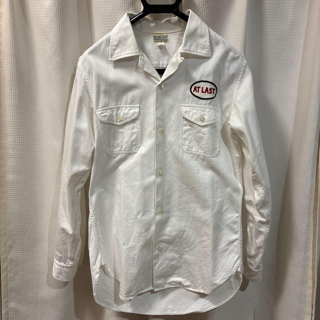 atlast&co アットラスト ワッペンワークシャツ 14 1/2