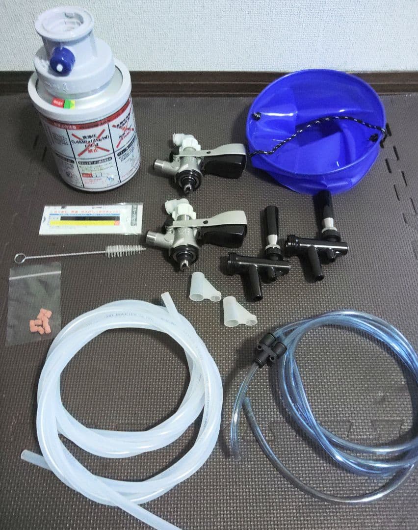 送料無料♪ ビールサーバー部品及び洗浄部材豪華10点セット♪ ダブルタイプ