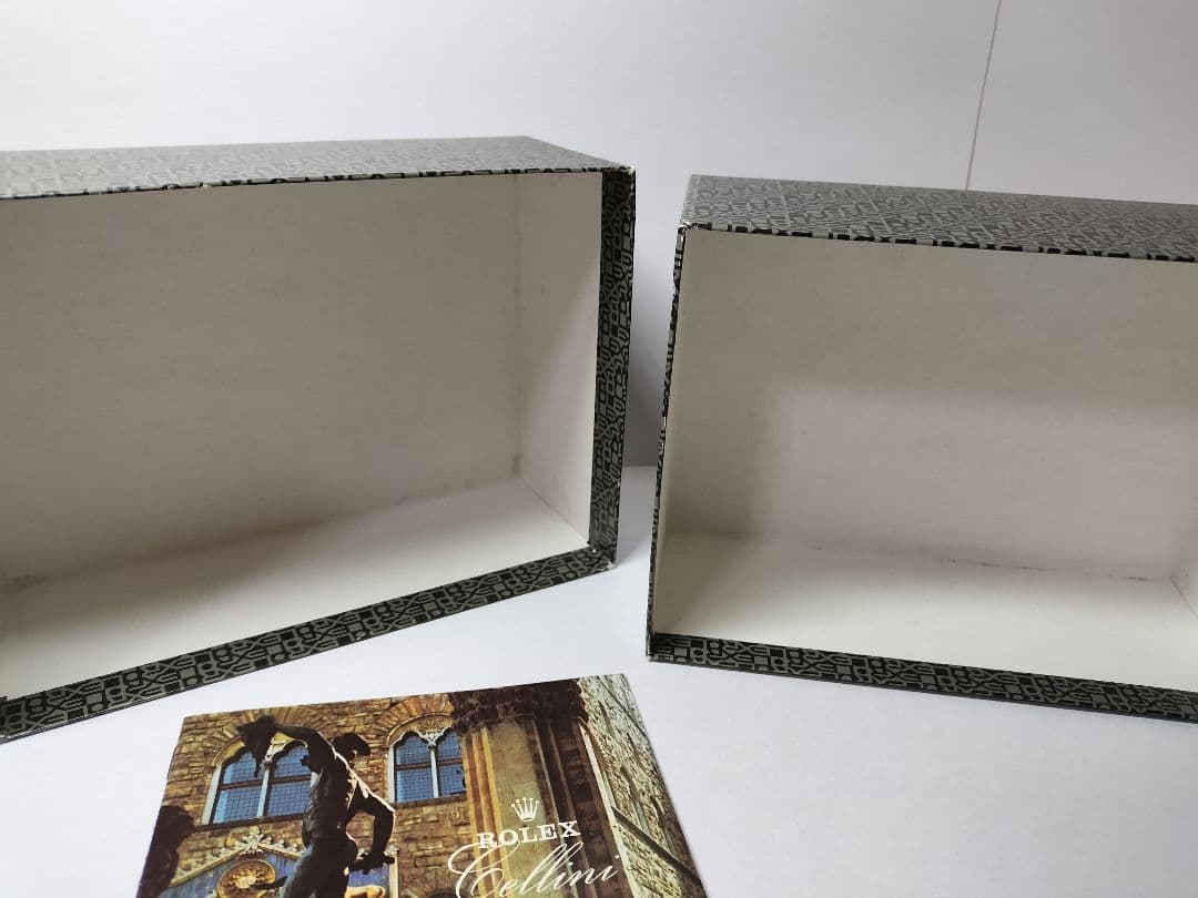 ROLEX 高級木製ボックスと希少チェリーニ冊子