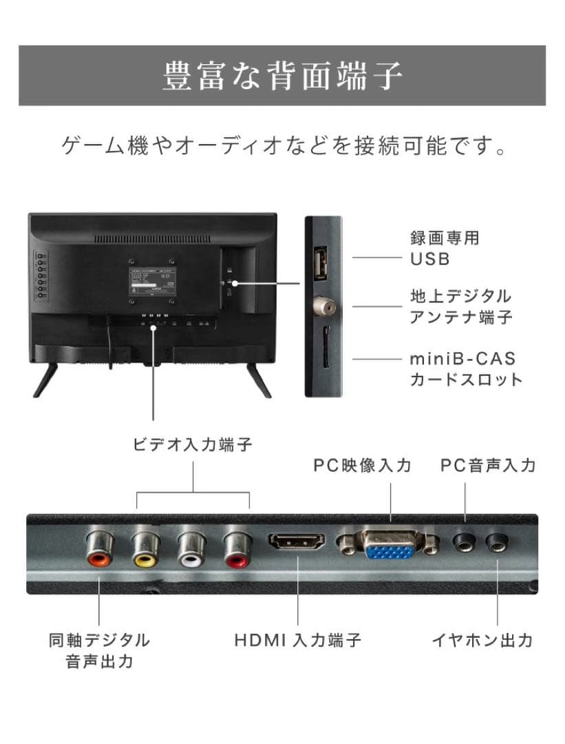 s!mplus 20V型液晶テレビ