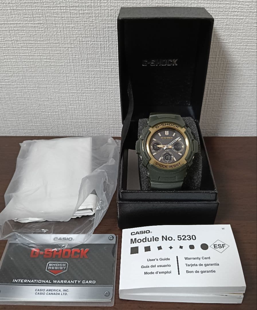 【未使用に近い】ジーショック 電波ソーラー 限定モデル ゴールド 43