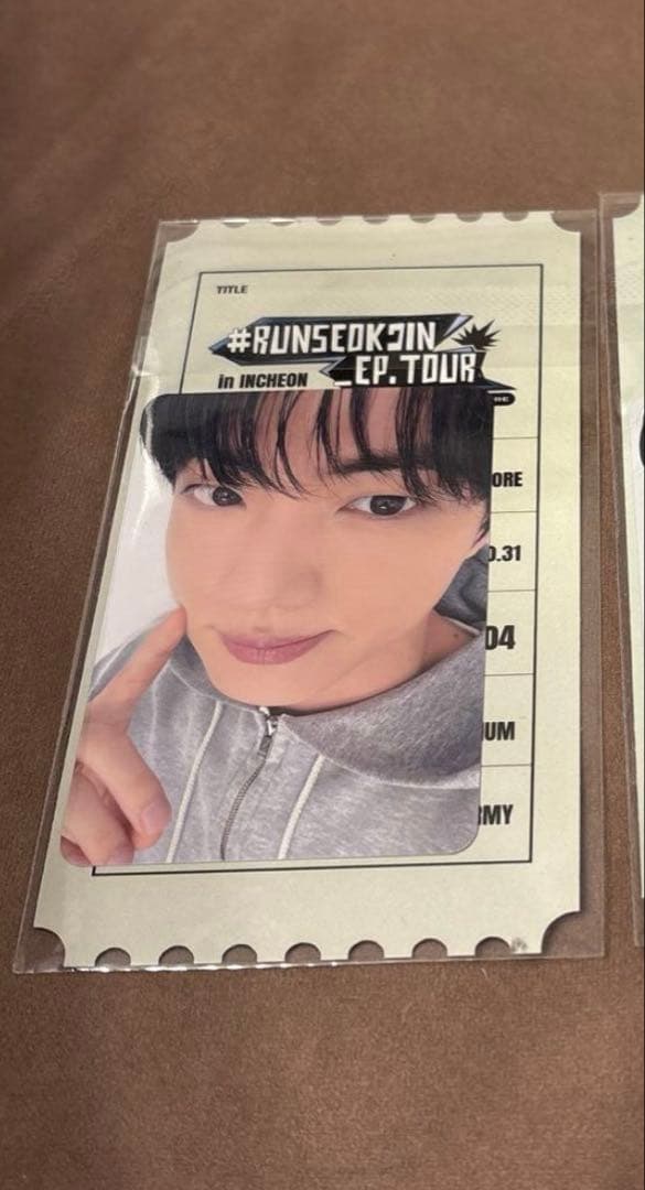 BTS RUNSEOKJIN EP TOUR トレカ 1日目 ジン 未開封