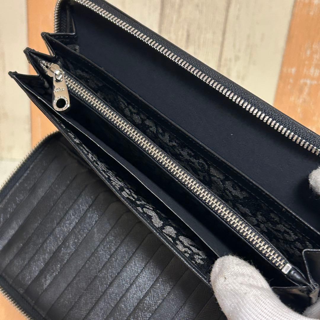【Roen】ロエン　大容量長財布　レザー　ブラック　クラッチバッグ