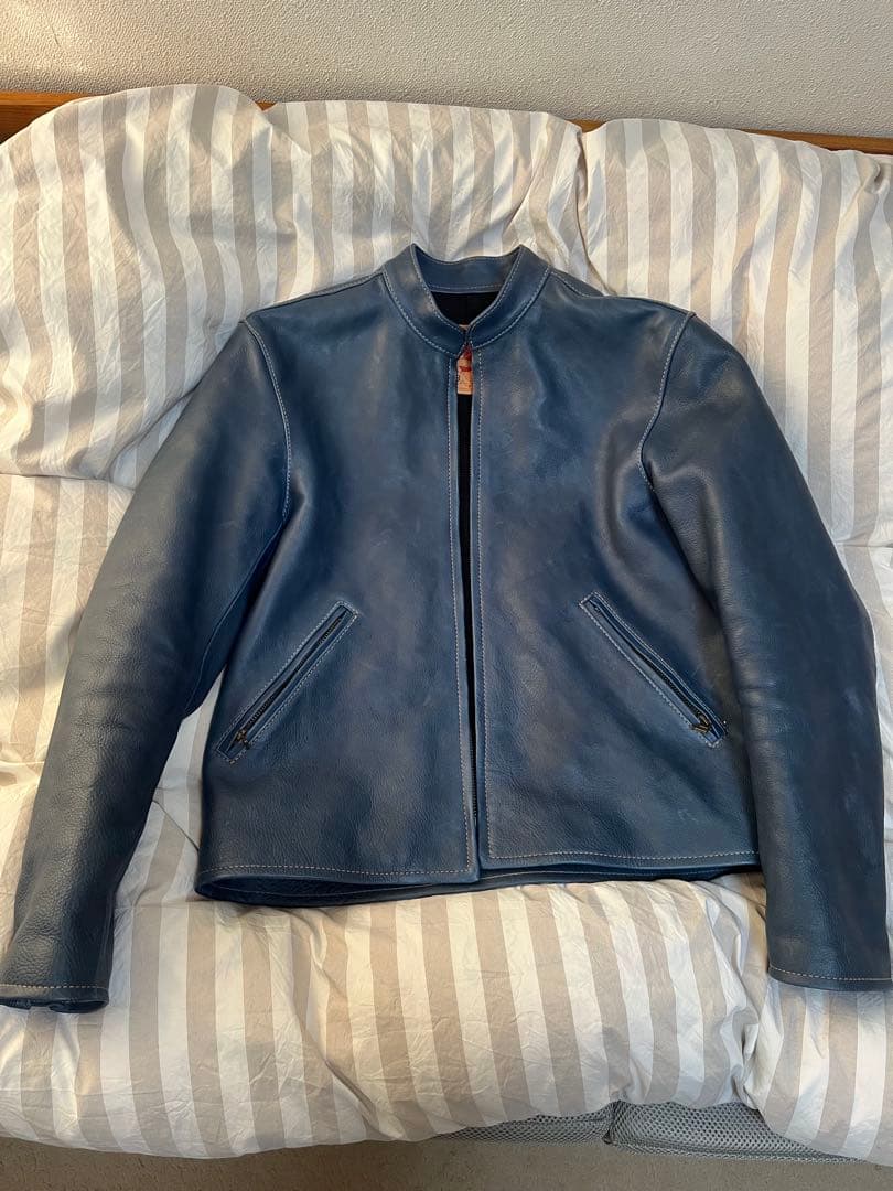 天神ワークスJT01 シングルライダースジャケット 42