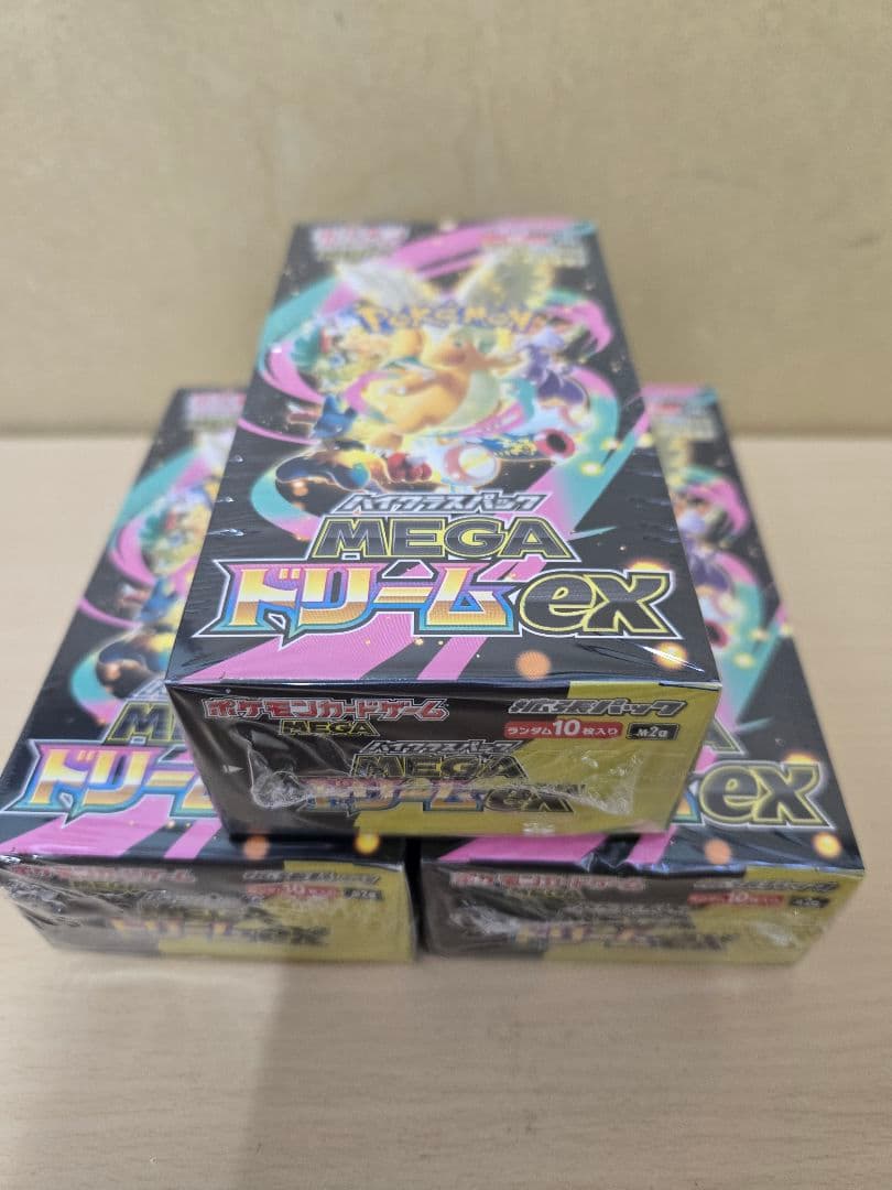 ポケモンカード　メガドリームex　シュリンク付き3BOX