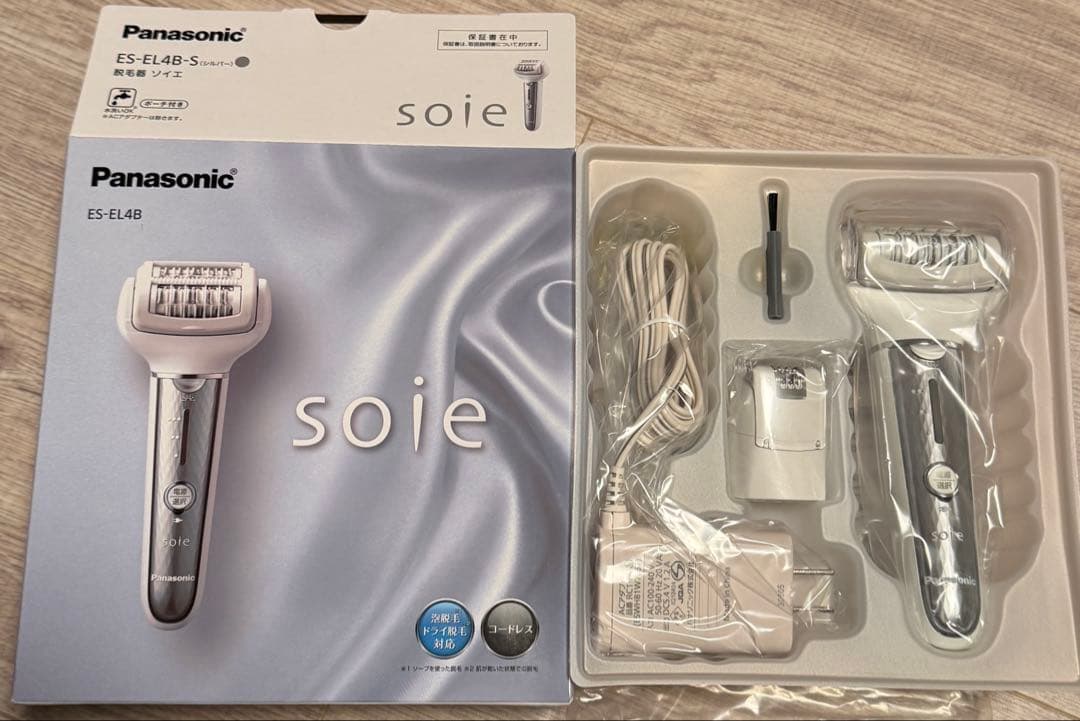 新品未使用 Panasonic 脱毛器 soie ソイエ ES-EL4B-S