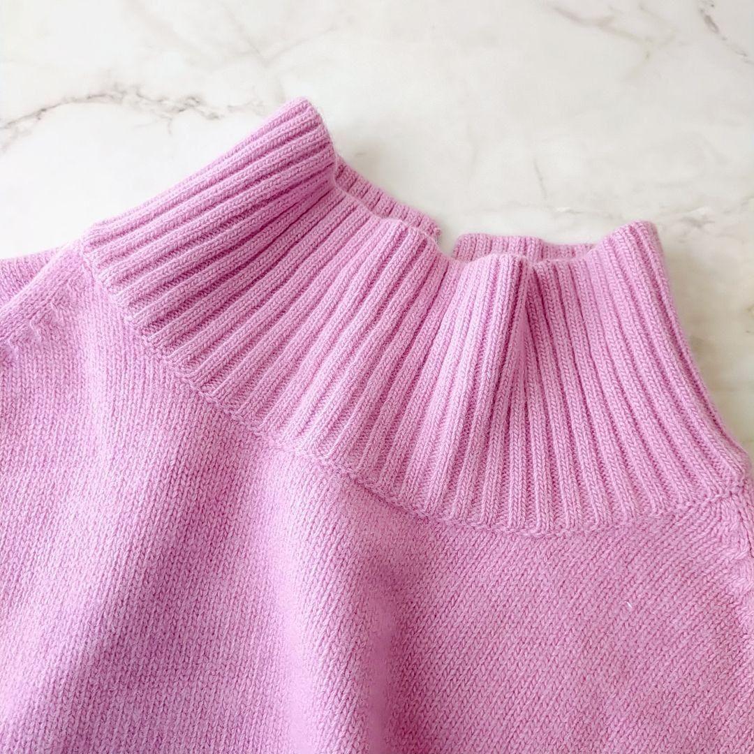 美品　シップス　タートルネックウールセーター　ウールカシミヤ100%