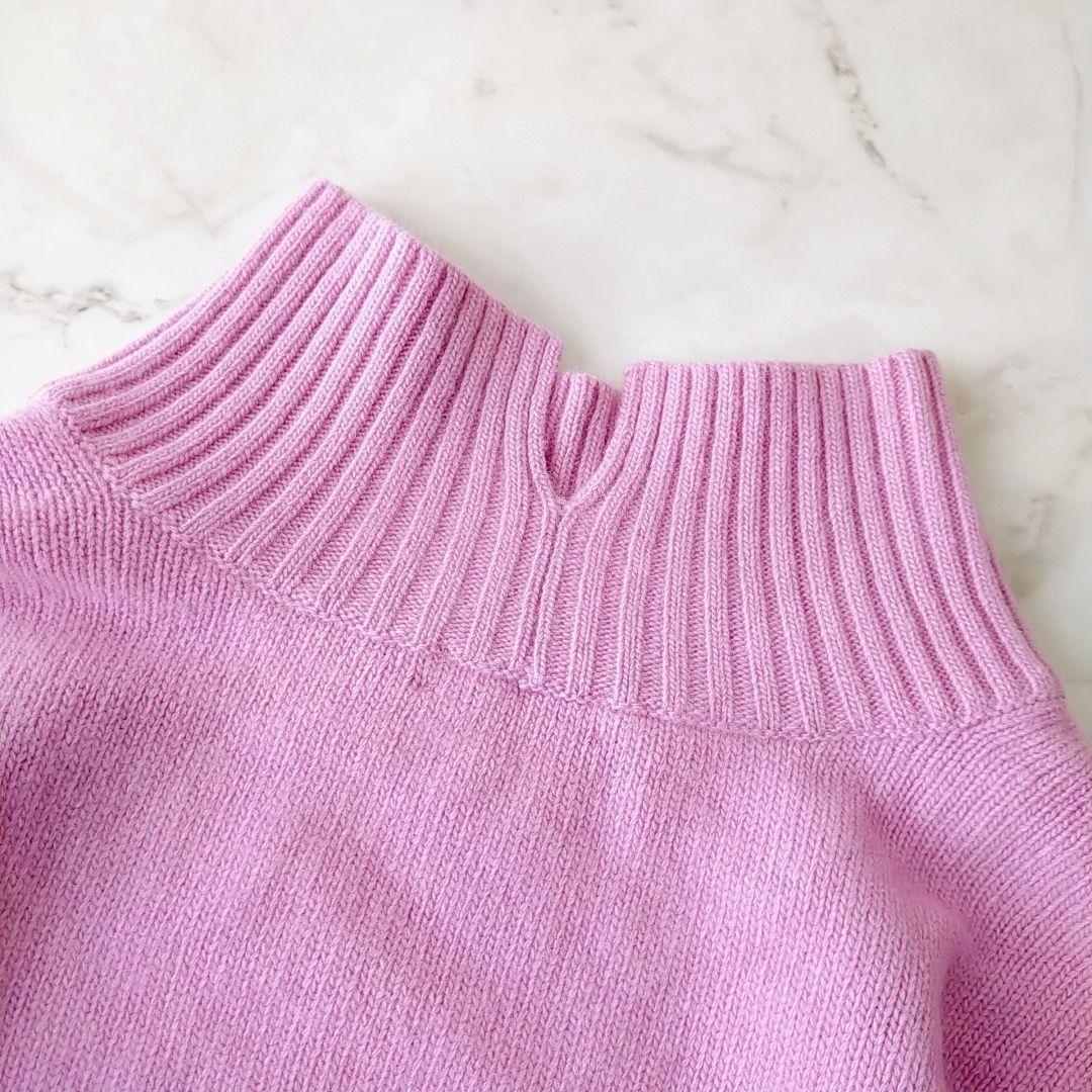 美品　シップス　タートルネックウールセーター　ウールカシミヤ100%