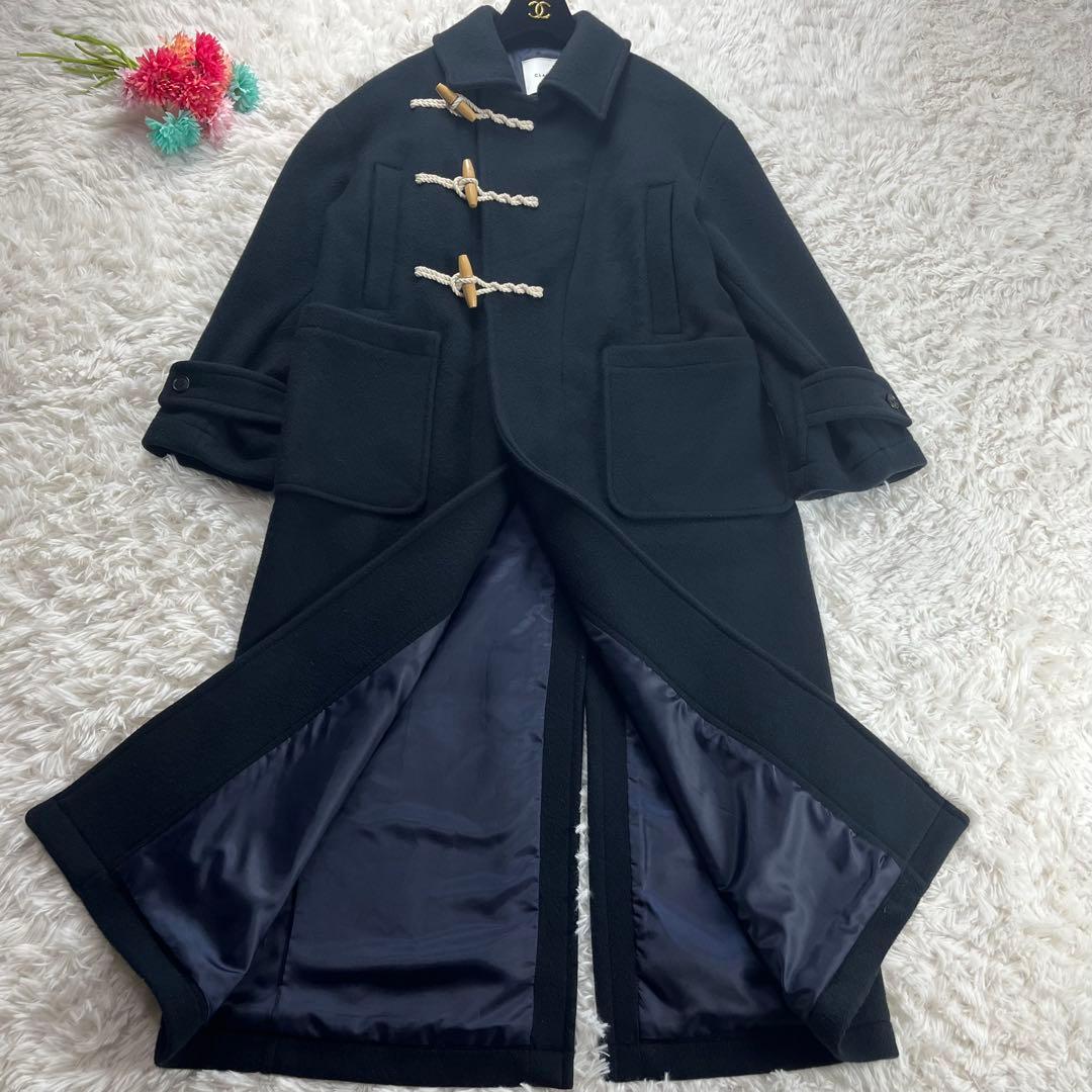 極美品♡極希少✨CLANE クラネ オーバーマキシダッフルコート正規品Ｌネイビー