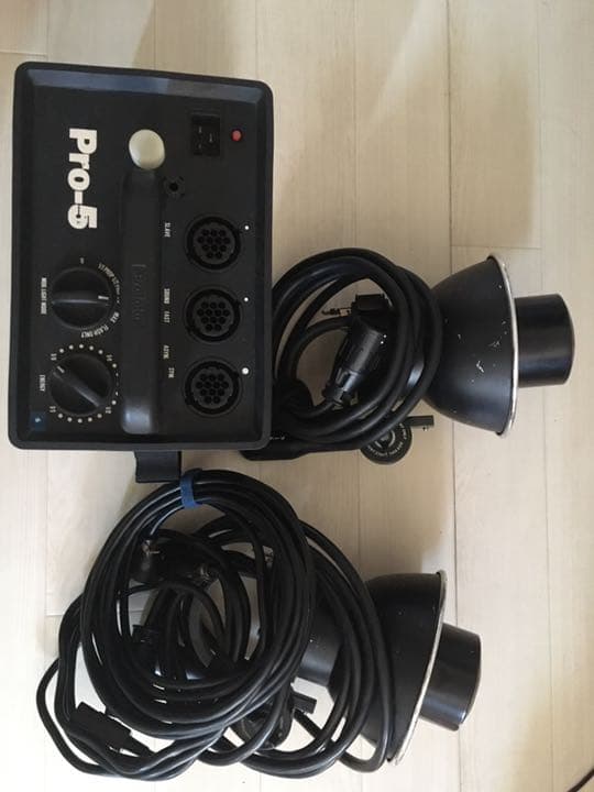 【動作確認済み】Pro-5 1台2灯　有線シンクロコード付き