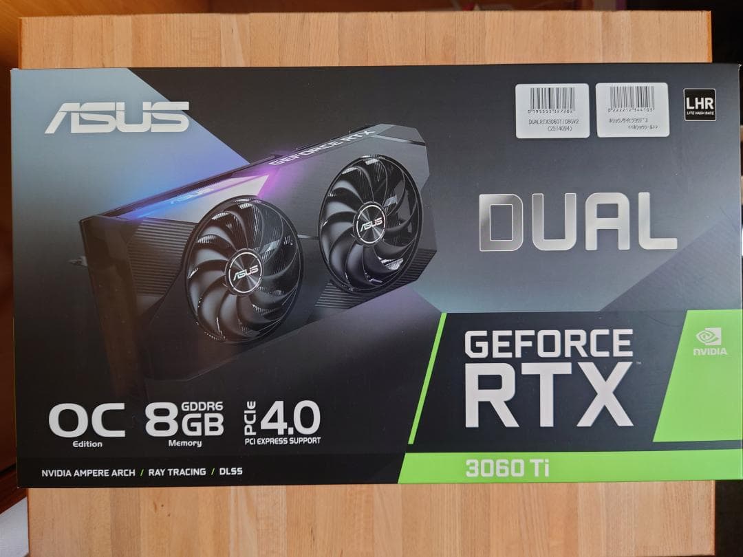 【中古品】ASUS GeForce RTX 3060 Ti OC 8GB