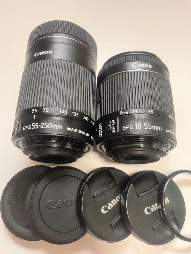 Canon EF-S ズームレンズセット 18-55mm 55-250mm