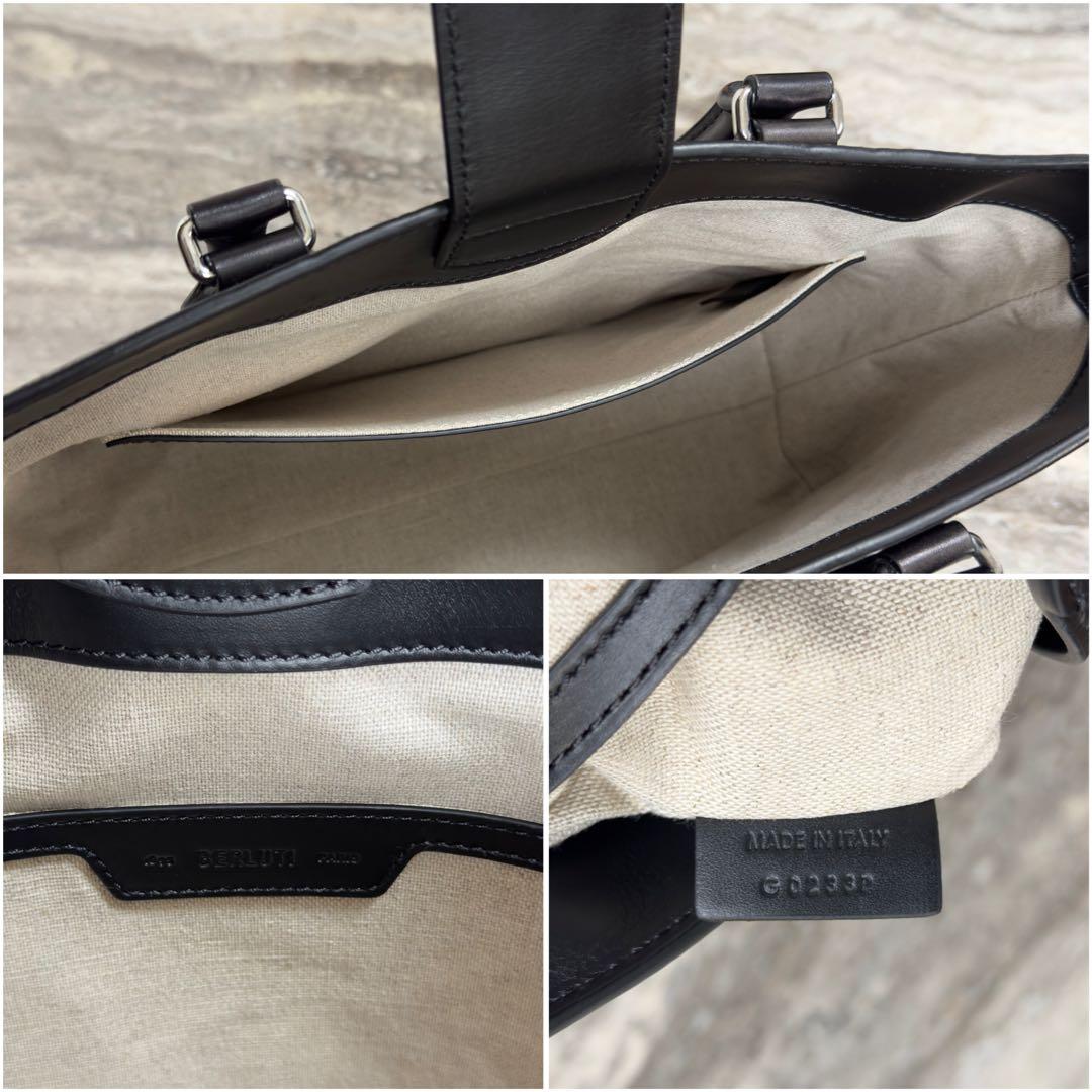 定価46.2万円 ベルルッティ トゥジュールXS スクリットレザートートバッグ