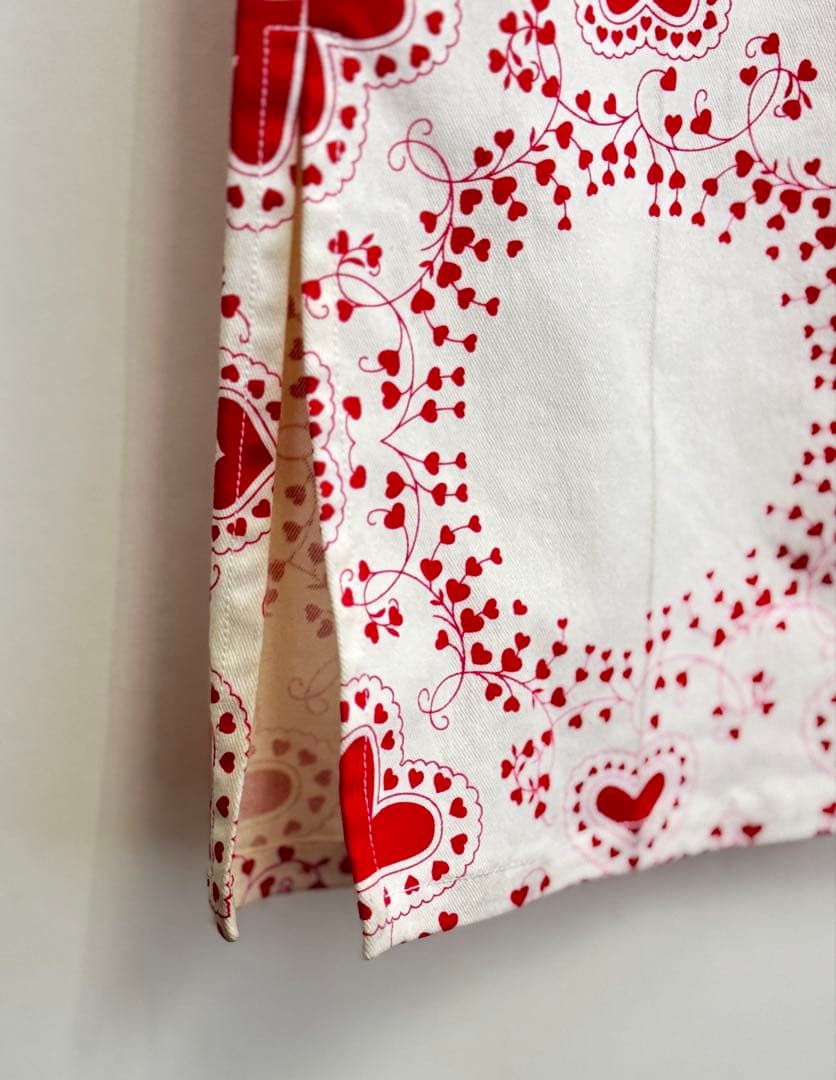 John Galliano 1997 バンダナ模様　ハート　パンツ