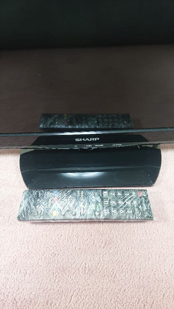 美品！ 24型ワイド シャープ 液晶テレビ リモコン付き
