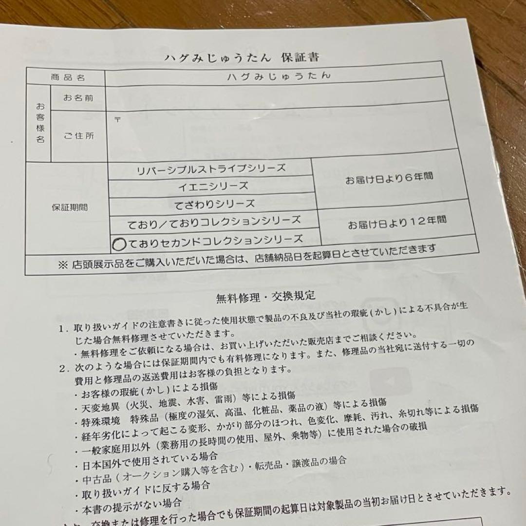 ハグみじゅうたん　ておりセカンドコレクション　ブルー　保証書付　200×250