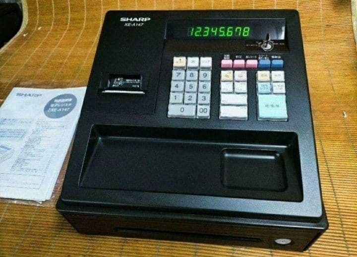 シャープレジスター　XE-A147　PC連携売上管理フル設定無料　031266