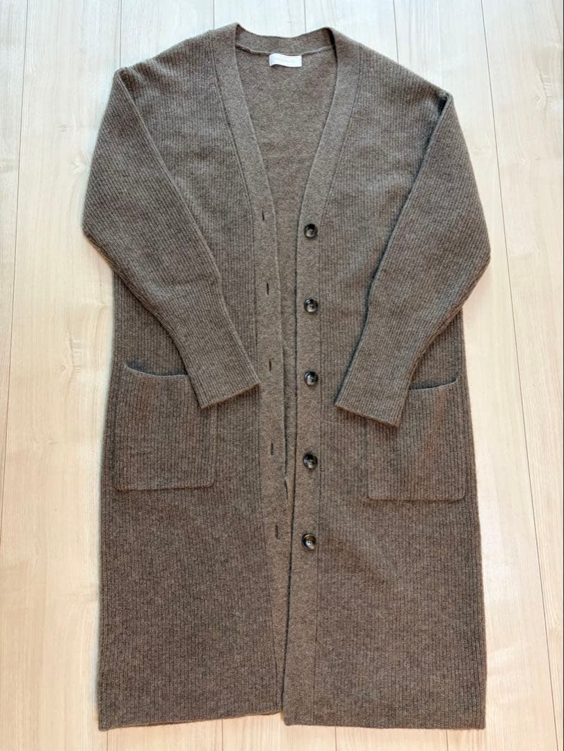 美品　RIVE DROITE ヤク100% ロング丈カーディガン