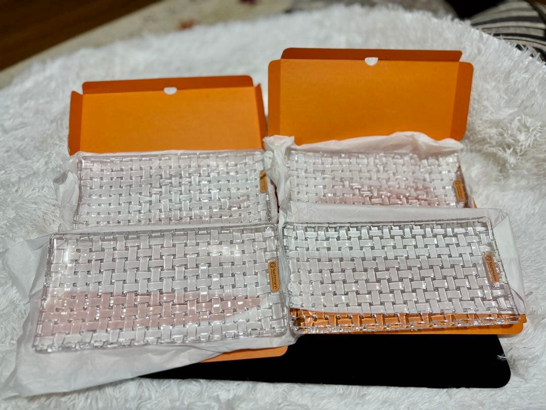 ナハトマン ボサノバレクタングラー プレート 4枚28cm