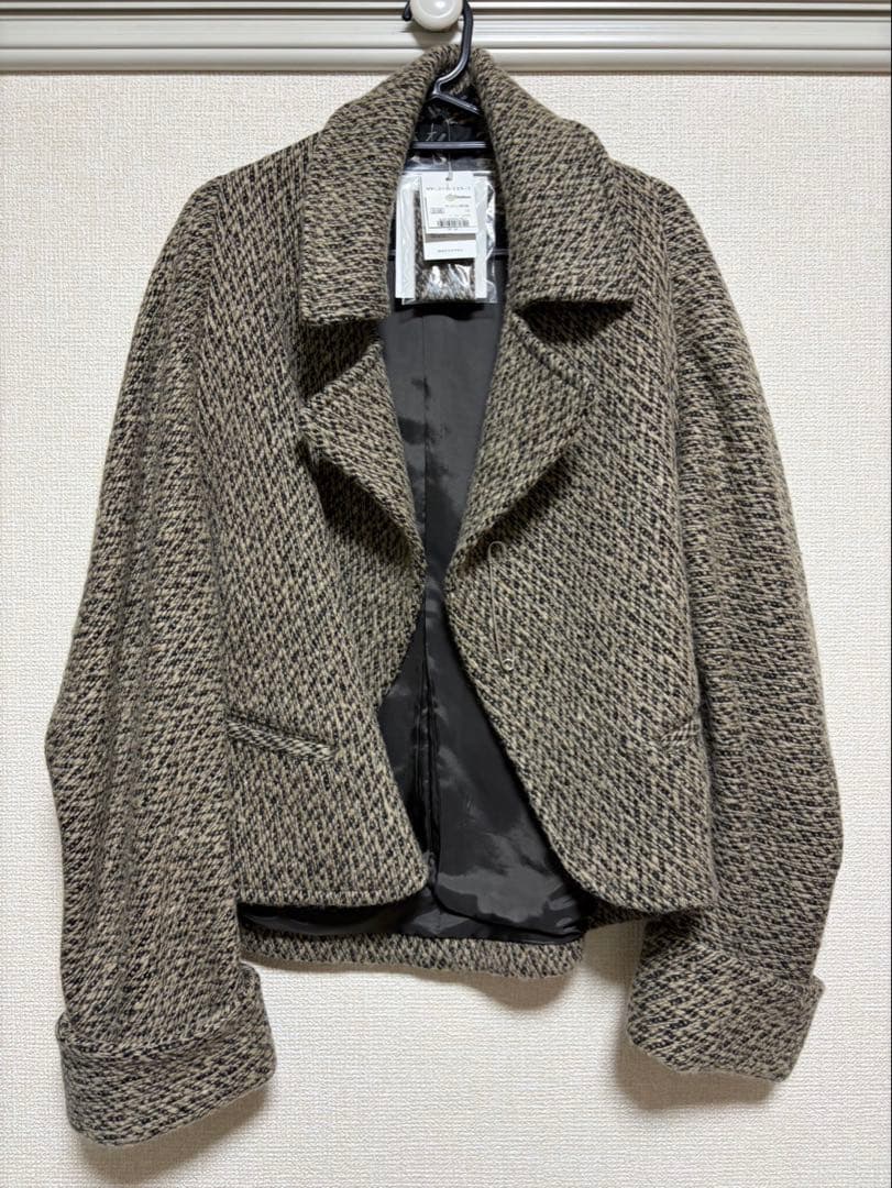 Y's ワイズ ウール ボタンレス ジャケット YY-J11-125