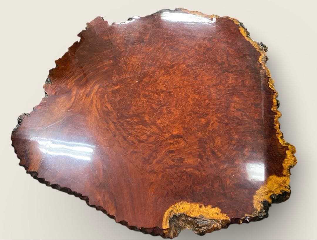 T*様 【希少】　一枚板 天然木　本花梨　座卓　 ローテーブル アンティーク 瘤