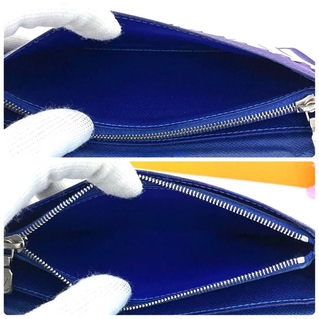 ルイ ヴィトン◎ポルトフォイユ ブラザ モノグラム ダイガラマ 青 ブルー 財布