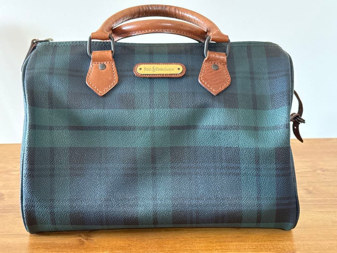 Polo Ralph Lauren タータンチェック ボストンバッグ